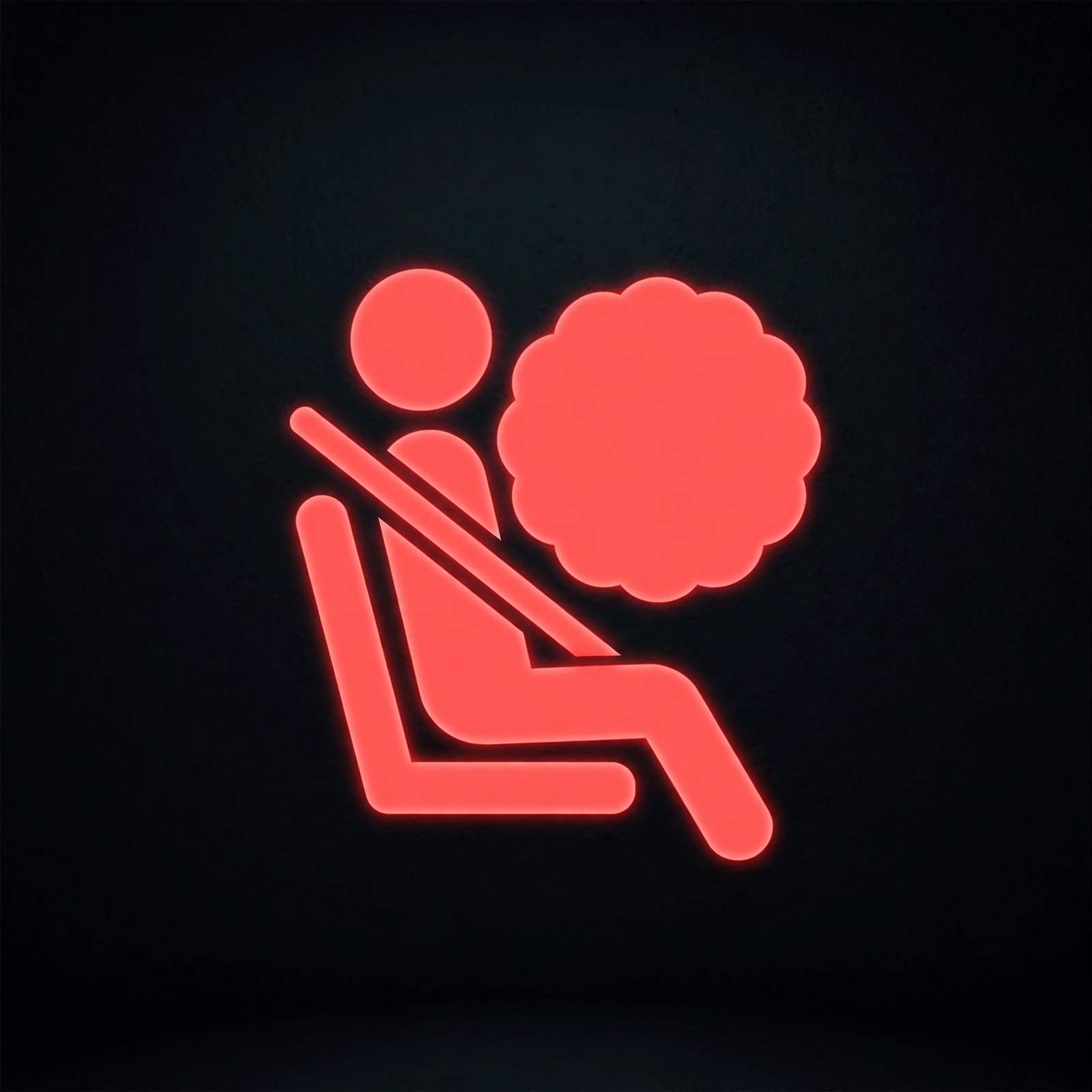 Symbole du voyant de coussin gonflable (SRS)